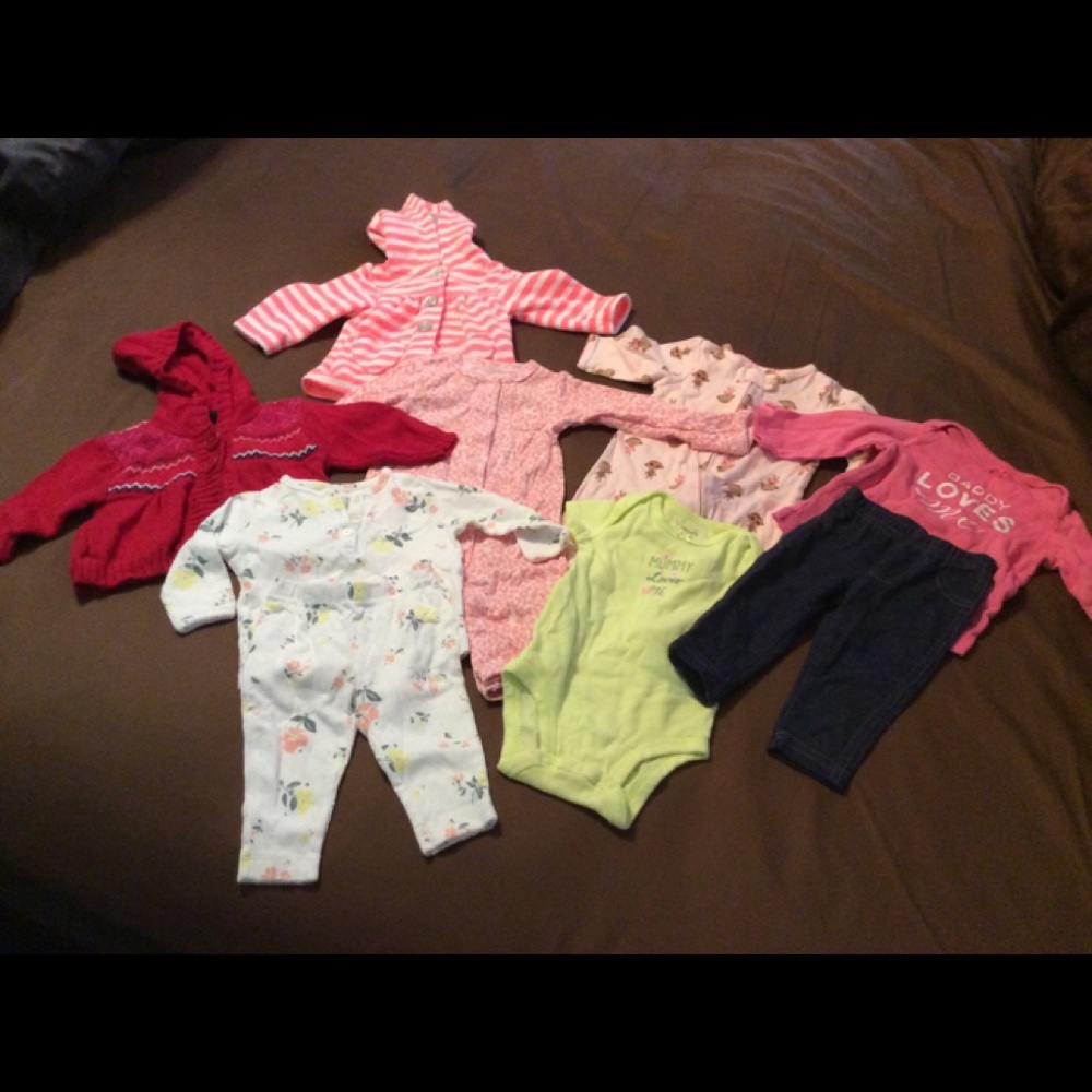 3 month girls clothes 7 items